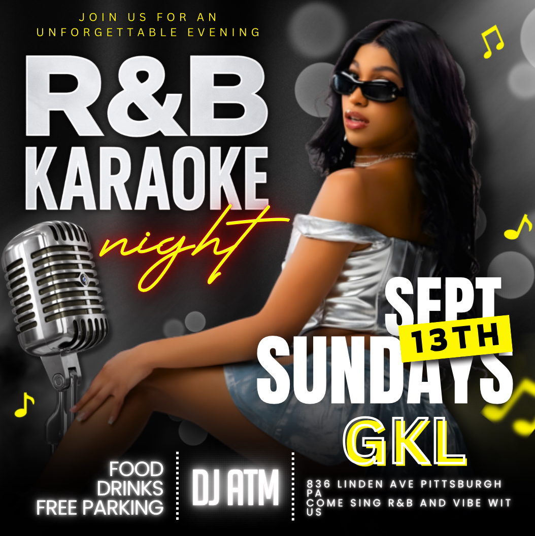 R&B Karaoke Night Sunday September 13 at GKL flyer